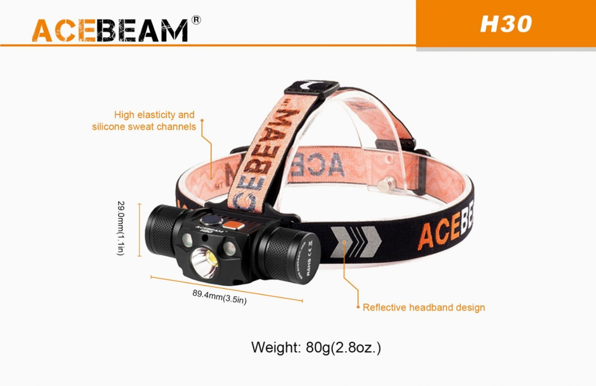 Flashlight leading Acebeam H30
