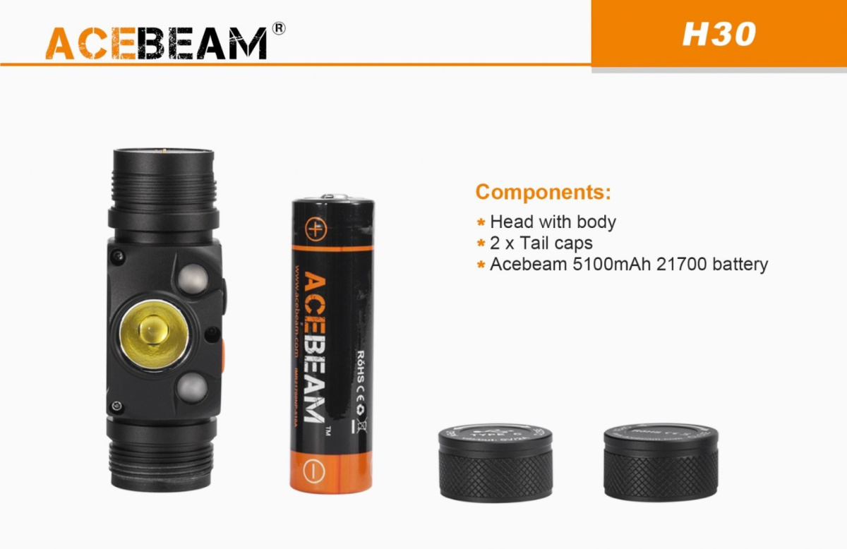 Flashlight leading Acebeam H30