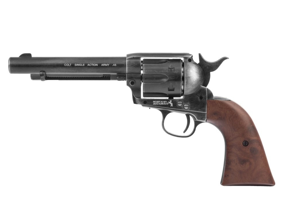 Colt SAA windbreaker revolver. 45-5.5 "antique 4.5 mm Diabolo CO2