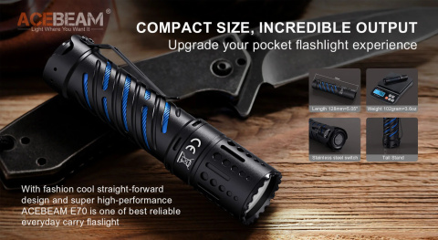 Latarka Acebeam E70-AL 4600 lumenów