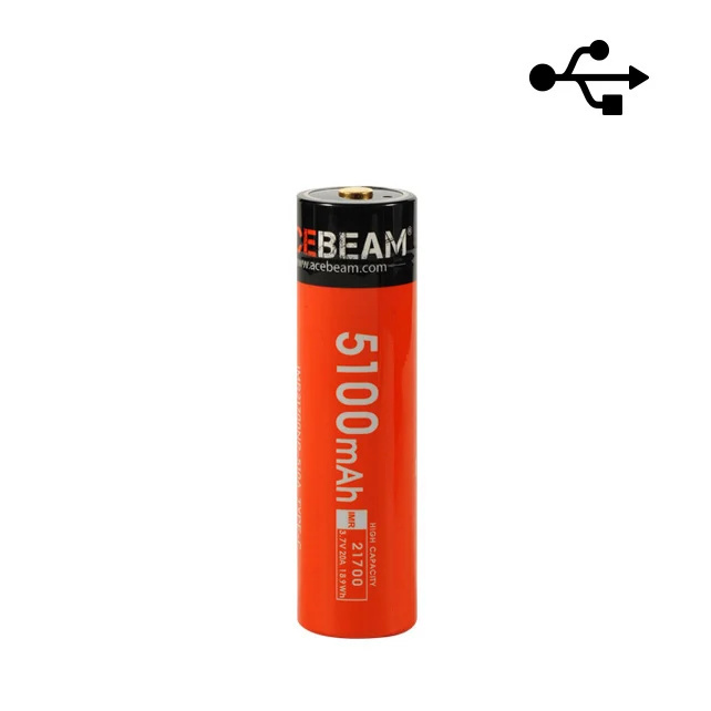 ACEBEAM 21700 Li-ion USB-C Rechargeable Battery-5100mAh