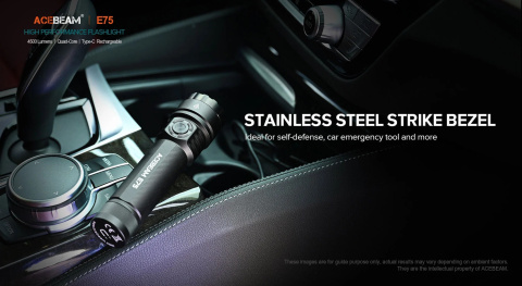 Latarka Acebeam E75 6500K czarna