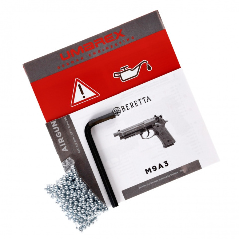 Pistolet wiatrówka Beretta M9A3 FM 4,5 mm brązowy