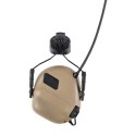 Aktywne ochronniki słuchu do hełmów Earmor M31H-TN/ARC Plus Fast coyote tan