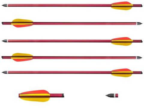 Bełt Poe Lang aluminiowy 16'' 5 szt. czerwony