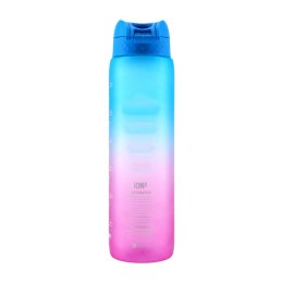 Bidon sportowy ION8 1000 ml Motivator niebiesko-różowy