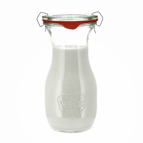 Butelka Weck Saftflasche z pokrywką, uszczelką i 2 zapinkami 290 ml 6 szt.