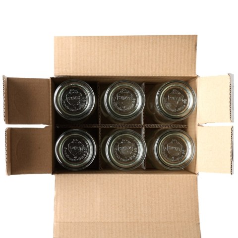 Butelka Weck Saftflasche z pokrywką, uszczelką i 2 zapinkami 530 ml 6 szt.