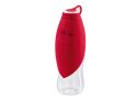 Butelka silikonowa z miską List 550ml czerwo