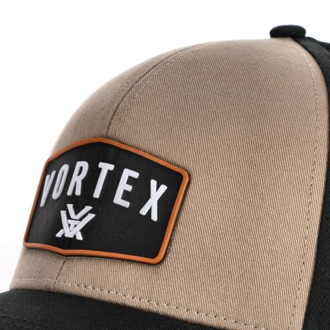 Czapka z daszkiem męska Vortex GO Big Patch czarno-brązowa