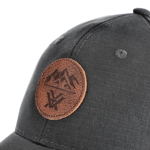 Czapka z daszkiem męska Vortex Three Peaks Ripstop grafitowa