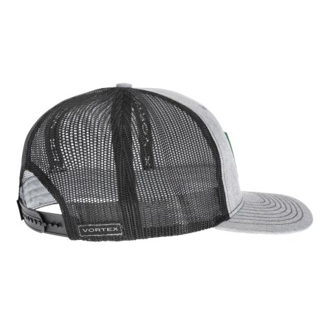 Czapka z daszkiem unisex Vortex Pursue And Protect szaro-czarna z zielonym logo