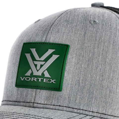 Czapka z daszkiem unisex Vortex Pursue And Protect szaro-czarna z zielonym logo
