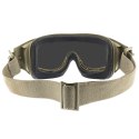 Gogle taktyczne Wiley X Spear SP293DLT smoke / clear / rust, jasnobrązowe oprawki