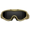 Gogle taktyczne Wiley X Spear SP293T smoke / clear / light rust, jasnobrązowe oprawki