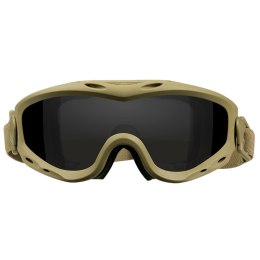 Gogle taktyczne Wiley X Spear SP293T smoke / clear / light rust, jasnobrązowe oprawki