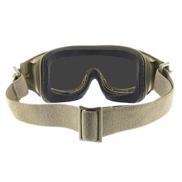 Gogle taktyczne Wiley X Spear SP293T smoke / clear / light rust, jasnobrązowe oprawki