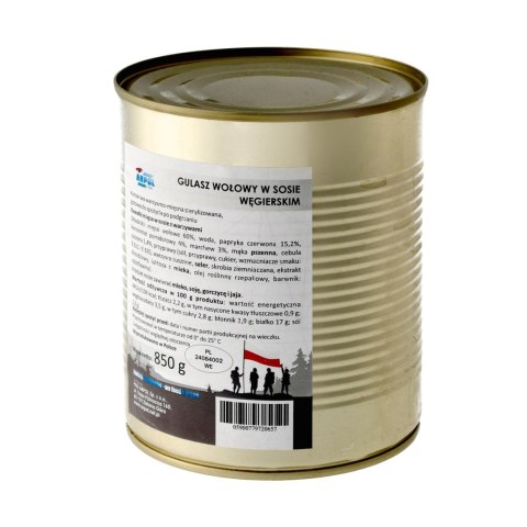 Gulasz Arpol wołowy w sosie węgierskim 850 g