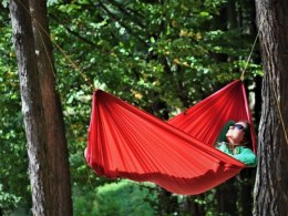 Hamak Flyhamak Lawa czerwony