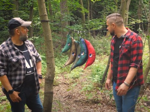 Hamak Ticket To The Moon dwuosobowy zielono-brązowy