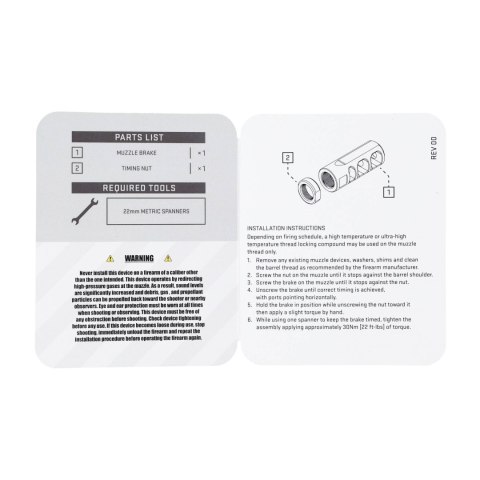 Hamulec wylotowy Audere Imperium kal. .30 5/8"-24