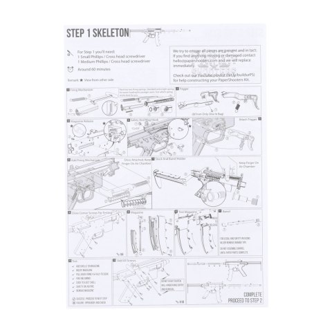 Karabin Paper Shooters Green Spit zestaw