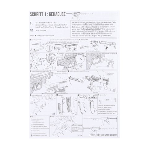 Karabin Paper Shooters Green Spit zestaw