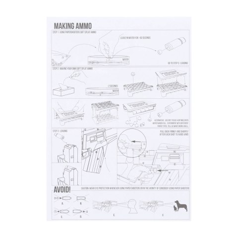 Karabin Paper Shooters Guardian Extinction zestaw