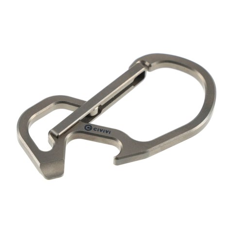 Karabińczyk do kluczy Civivi Click Gray Titanium CA-01A