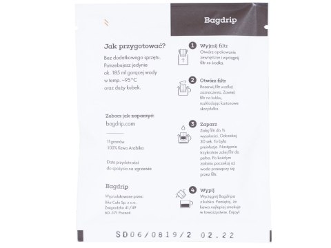 Kawa Bagdrip Kenia saszetka jednorazowa