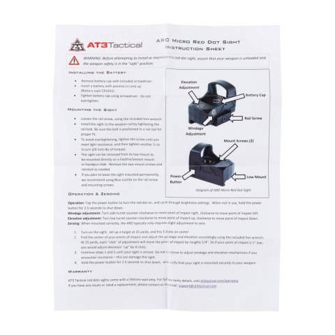 Kolimator AT3 Tactical ARO 3 MOA montaż .83"