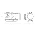 Kolimator Hawke Vantage RD 1x25 Weaver 3 MOA dot