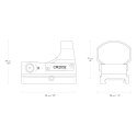 Kolimator otwarty Hawke Reflex Sight 3 MOA Wide View