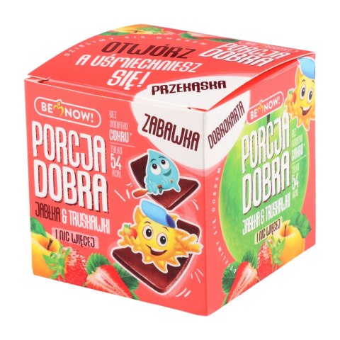 Kostka Porcja Dobra z niespodzianką jabłkowo-truskawkowa