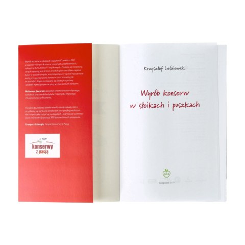 Książka „Wyrób konserw w słoikach i puszkach" cz. 1 Krzysztof Leśniewski