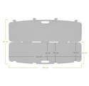 Kufer na broń Megaline 130x35x12 czarny klamry