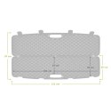 Kufer na bron Megaline czarny 110x25x11 cm klamry