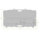 Kufer na bron Megaline czarny 110x25x11 cm szyfr