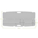 Kufer na bron Megaline czarny 125x25x11 cm szyfr