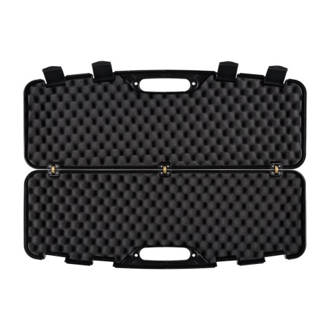 Kufer na bron Megaline czarny 82x25x8 cm klamry