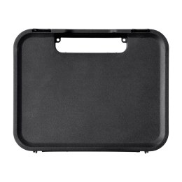 Kufer na pistolet Megaline 24,5x17,8x3,9 cm czarny z czarnymi klamrami