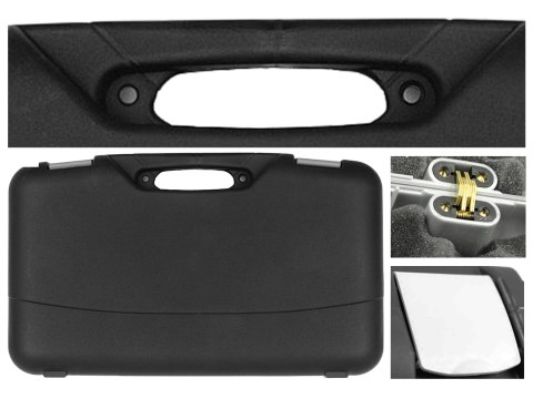 Kufer na pistolet Megaline czarny 50x30x9 cm