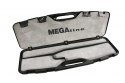 Kufer na strzelbę Megaline 82x25x8 cm czarny z klamrami gąbka z aksamitem