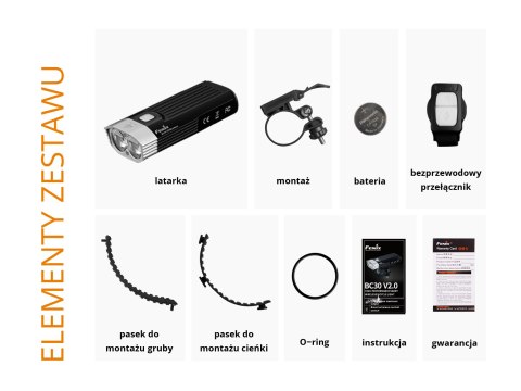 Lampa rowerowa przednia Fenix BC30 V2.0