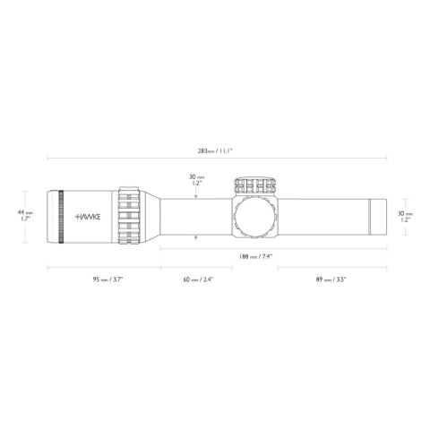 Luneta celownicza Hawke Frontier 30 1-6x24 IR Circle Dot