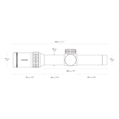 Luneta celownicza Hawke Frontier 30 1-6x24 IR L4A Dot