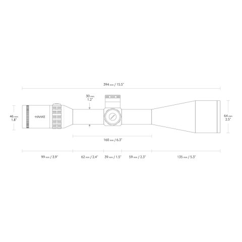 Luneta celownicza Hawke SideWinder 30 8-32X56 SR Pro Gen II