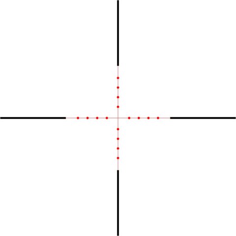 Luneta celownicza Hawke Vantage 1" 3-9x40 AO IR Mil Dot