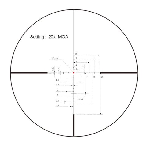 Luneta celownicza Vector Optics Continental x8 3-24 SFP ED 56 mm czarna SCOL-50