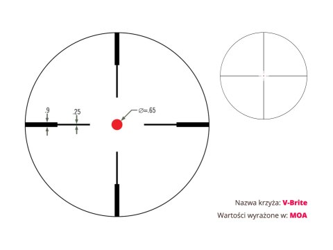 Luneta celownicza Vortex Crossfire II 3-9x40 1'' V-Brite